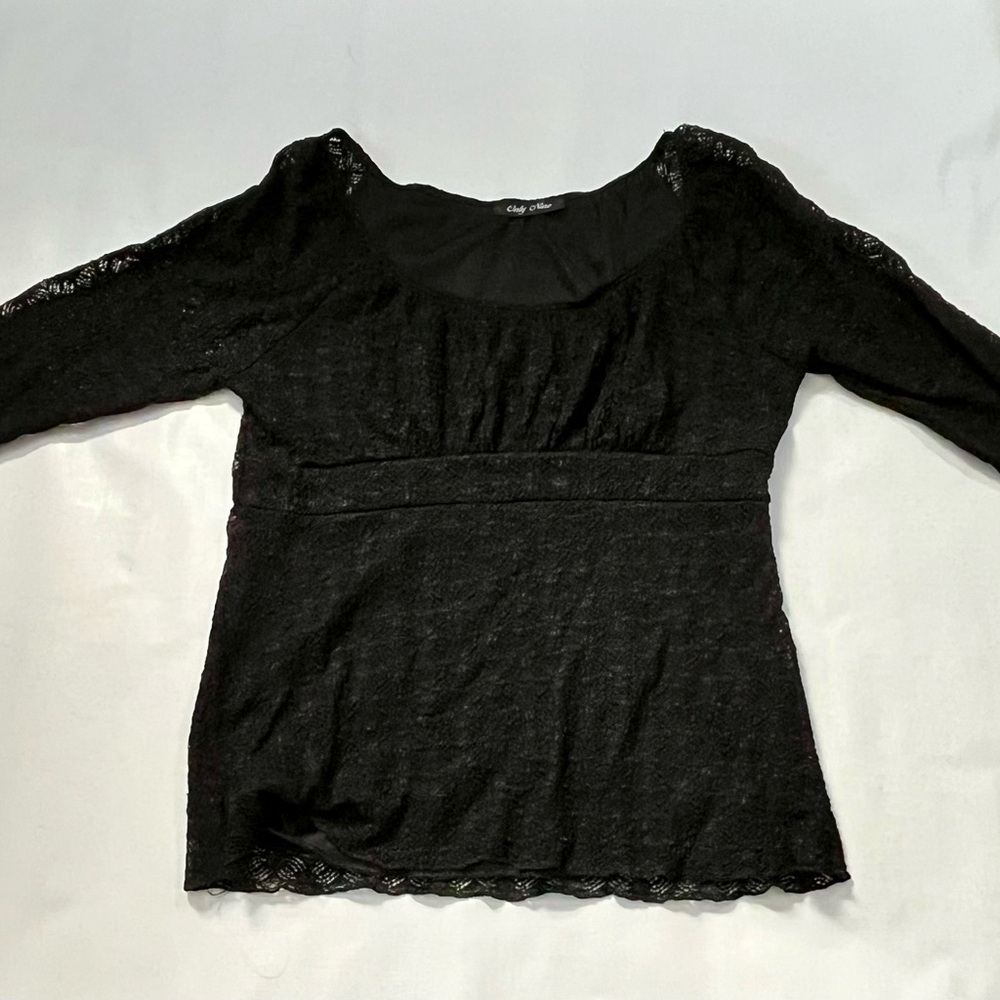 Elegant Black Lace Top